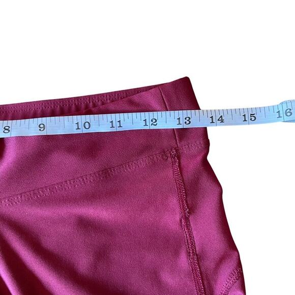 Nike Dri-Fit Cropped Running Capri Legging Maroon Size Small 0645CON - Picture 9 of 11